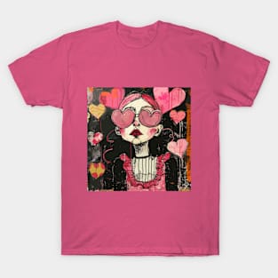 Cute 2024 Valentines Day Drawing T-Shirt